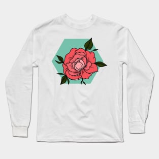 Neon Rose Long Sleeve T-Shirt